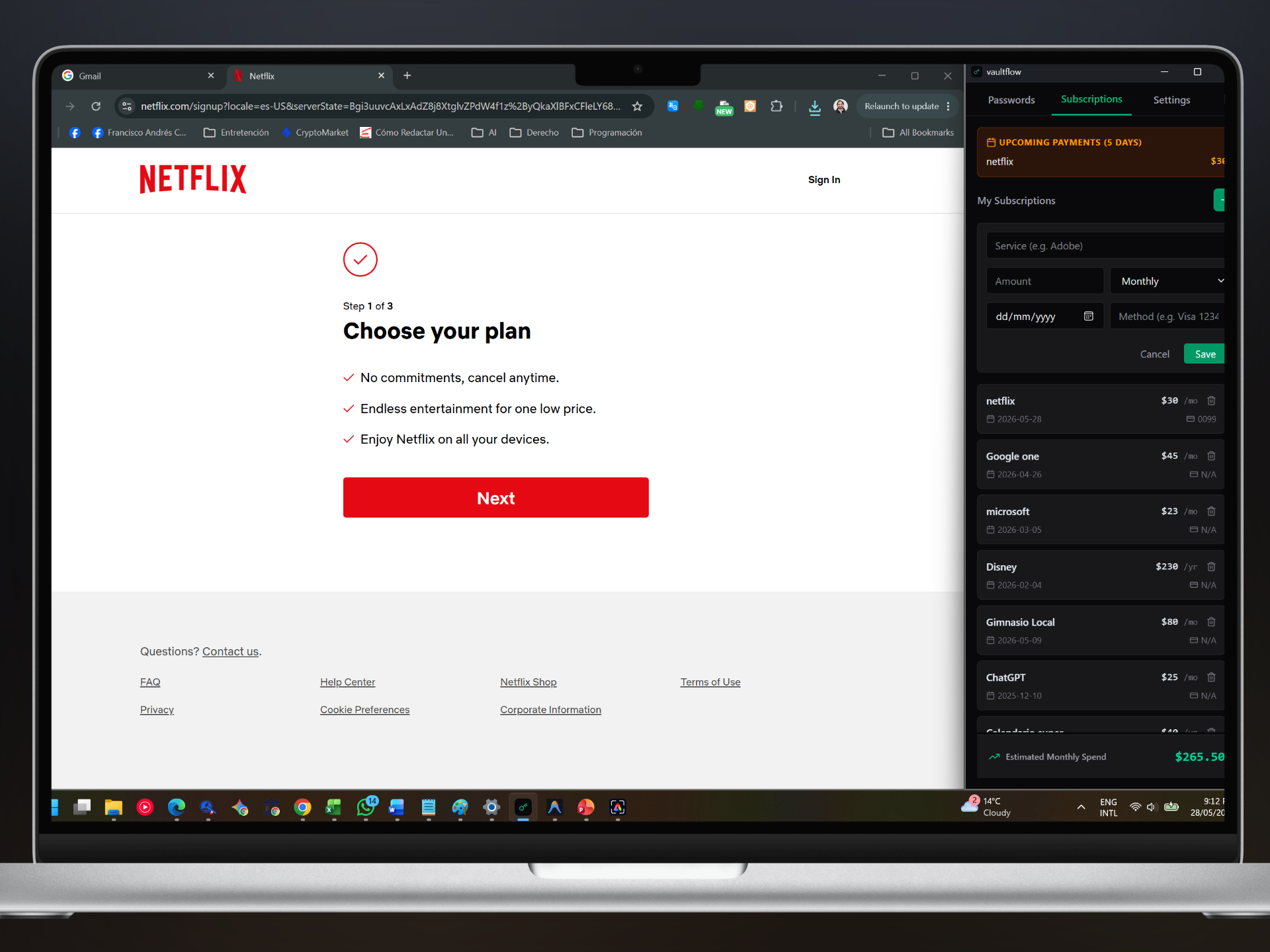 Vaultflow Settings